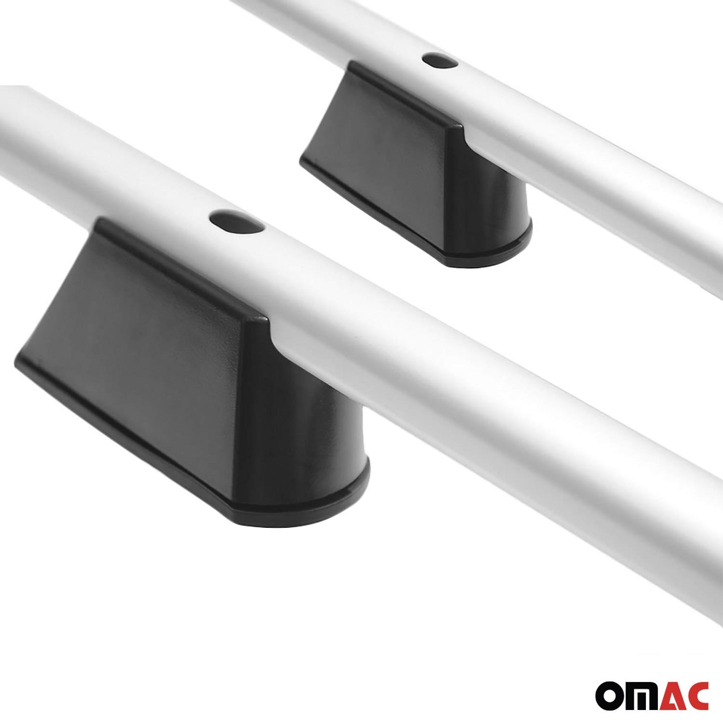 Dachreling Dachgepäckträger für VW Transporter T7 2024-2025 L1 kurzer Silber 2x OMAC DE