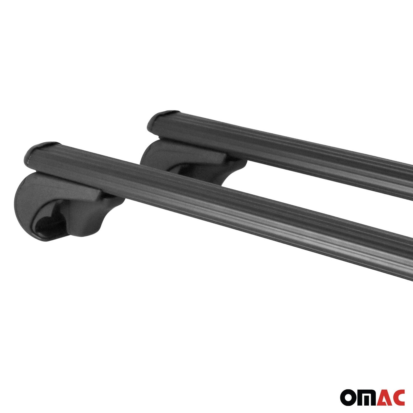 OMAC Universal Dachträger Gepäckträger für Auto 75kg 153cm Aluminium Schwarz 2x OMAC DE