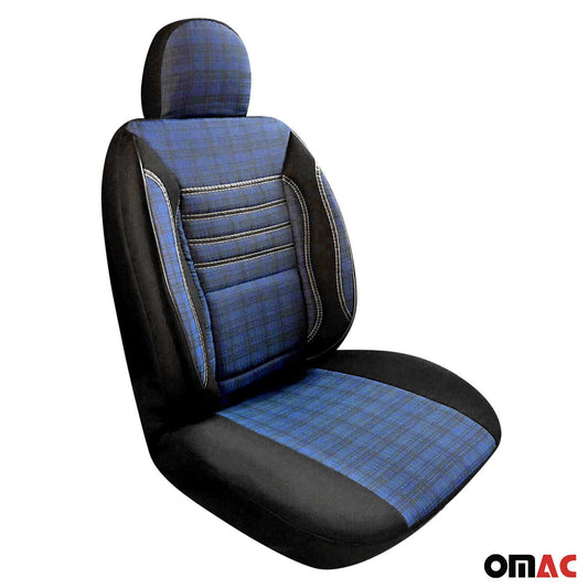 Schonbezüge Sitzschoner Sitzbezüge für VW Caddy 2003-2025 Schwarz Blau 1 Sitz OMAC DE