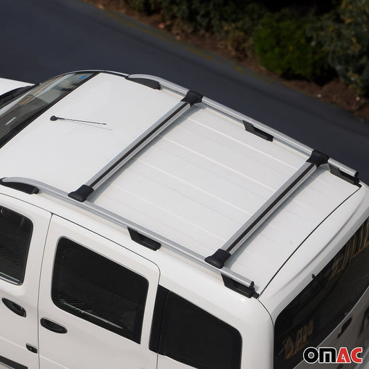 Dachreling + Dachträger für Fiat Fiorino Qubo Nemo Peugeot Bipper 2008-2022 Grau OMAC DE