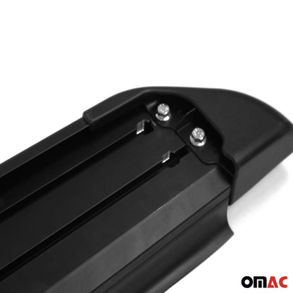 Trittbretter Seitenschweller Seitenbretter für Audi Q7 2015-2025 Alu Schwarz