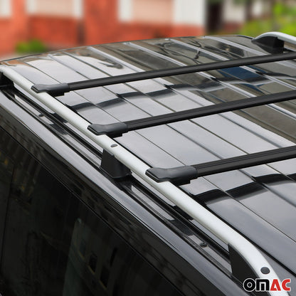 Dachträger Grundtäger für Citroen Jumpy 2016-2025 75kg Aluminium Schwarz 3 tlg OMAC DE
