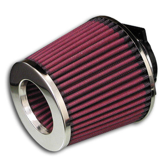 JOM offener Sport Luftfilter Rot inkl. Adapterringe für Universal Rot Chrom OMAC DE