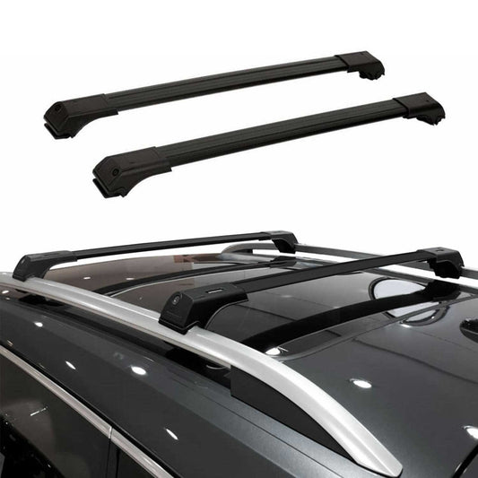 1998-2006 Land Rover Freelander L314 Dachträger Querträger Aluminium Schwarz 2x