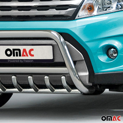 Frontbügel Frontschutzbügel für Suzuki Vitara 2015-2018 Stahl Silber mit ABE OMAC DE
