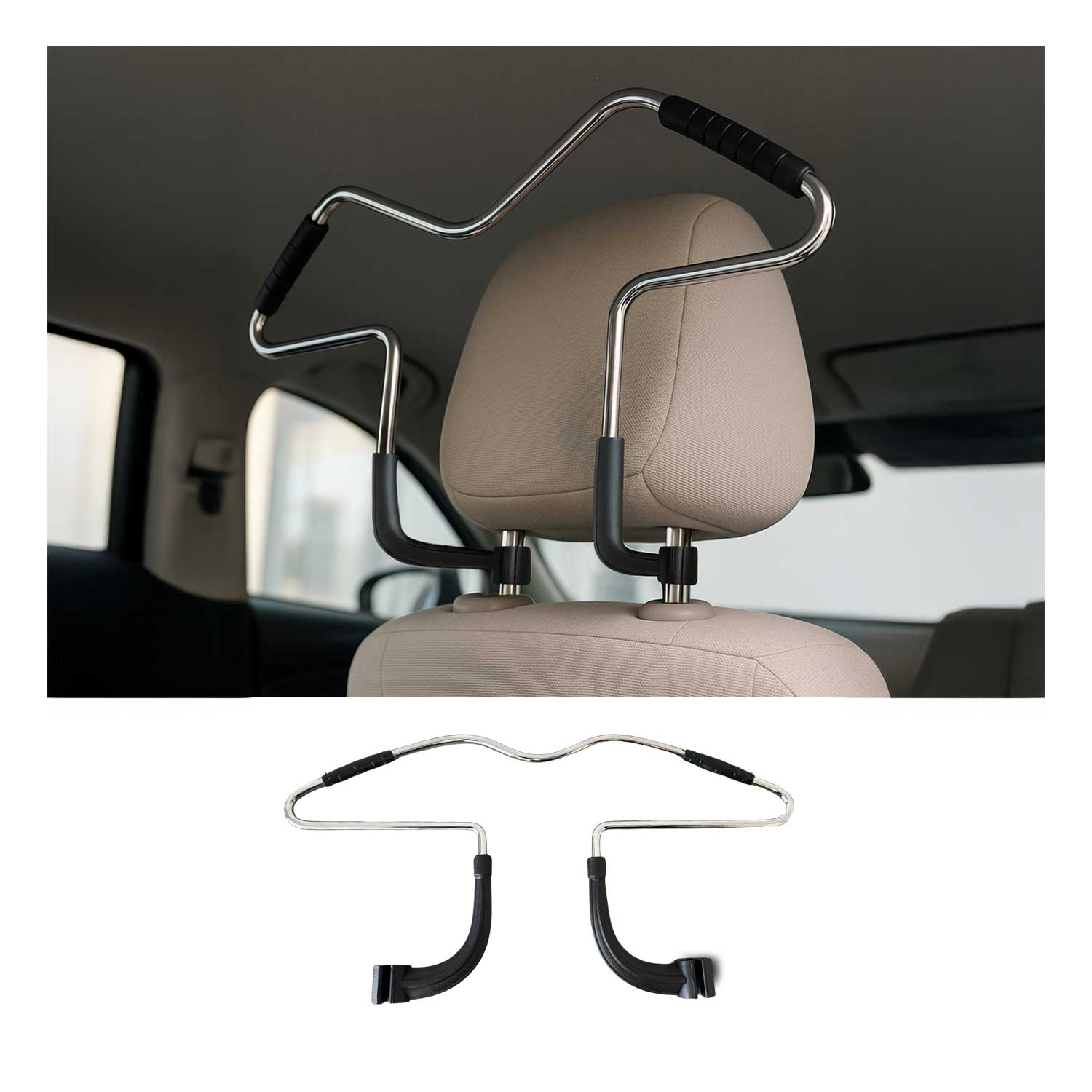 Kleiderbügel Reisebügel Autokleiderbügel für Auto PKW KFZ Kleiderstange OMAC DE