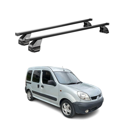 Menabo Dachträger Grundträger für Nissan Kubistar 2003-2009 Stahl Schwarz 2tlg OMAC DE