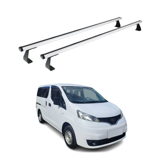Dachträger Grundtäger für Nissan NV200 2009-2021 75kg Aluminium Grau 2 tlg OMAC DE