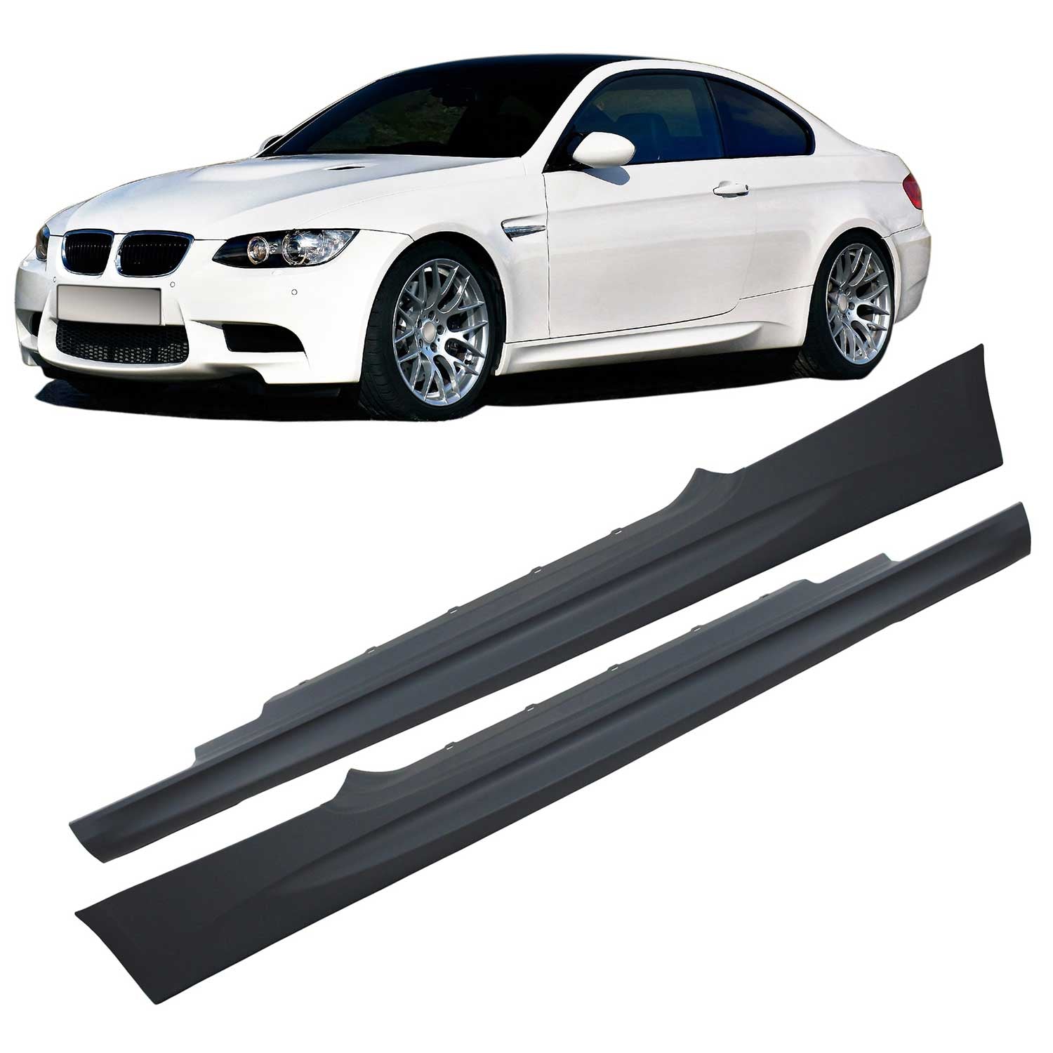 JOM Stoßstangen Kit & Seitenschweller für BMW E92/ E93 LCI 2010-2013 Schwarz OMAC DE