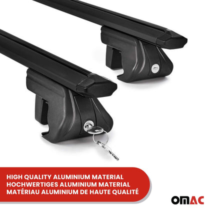 Dachträger Grundtäger für Skoda Roomster 2006-2015 90kg Alu Schwarz 2 tlg ABE