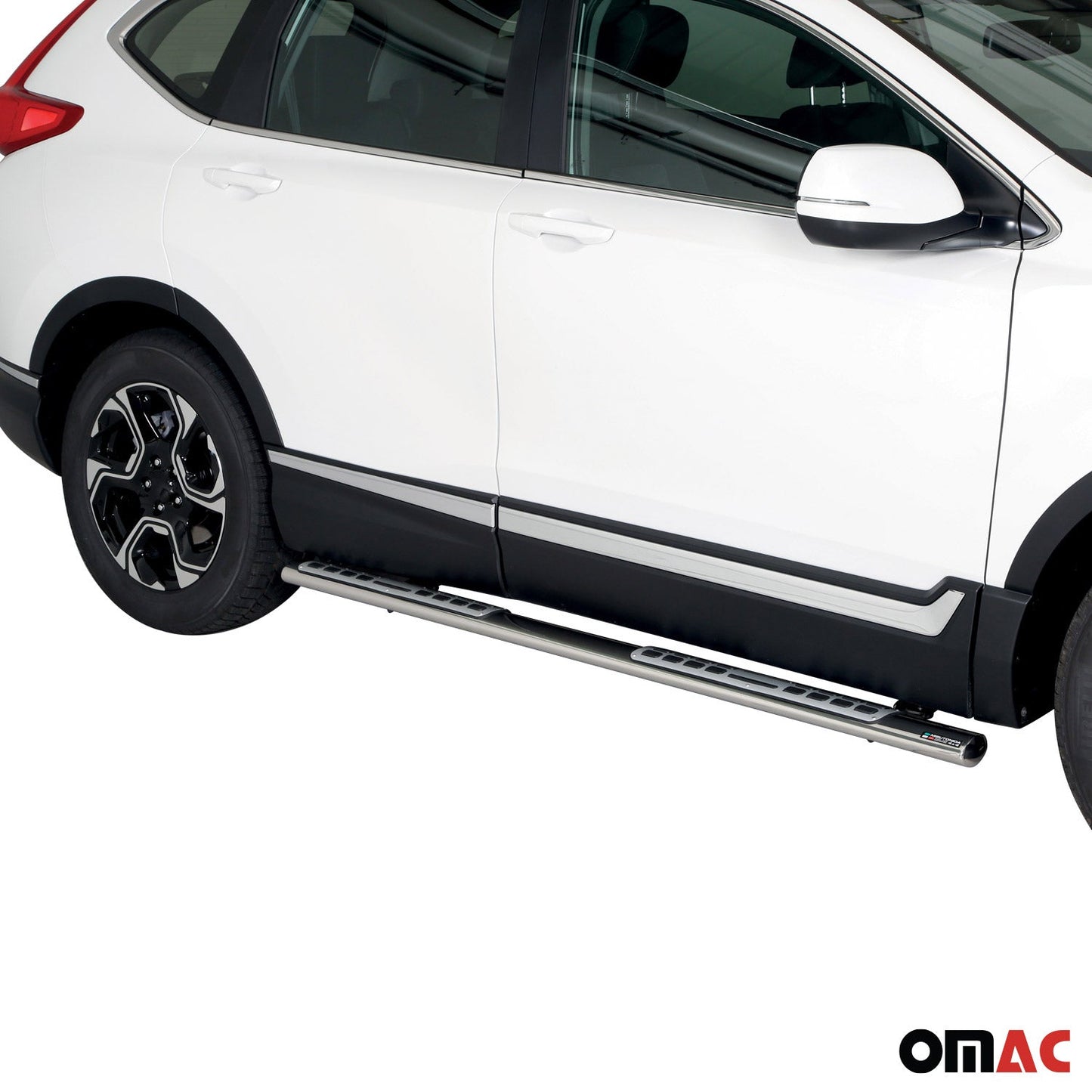 Stahl Seitenschweller Schwellerrohre für Honda CR-V Hybrid 2019-2020 Silber OMAC DE