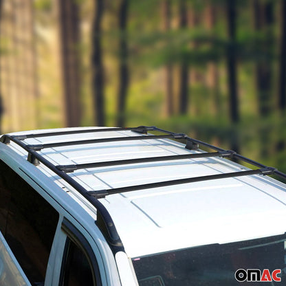 Dachträger Grundtäger für Citroen Jumper 2006-2025 75kg Aluminium Schwarz 4 tlg OMAC DE