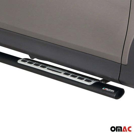 Stahl Seitenschweller Schwellerrohre für Toyota RAV4 2013-2018 Schwarz OMAC DE