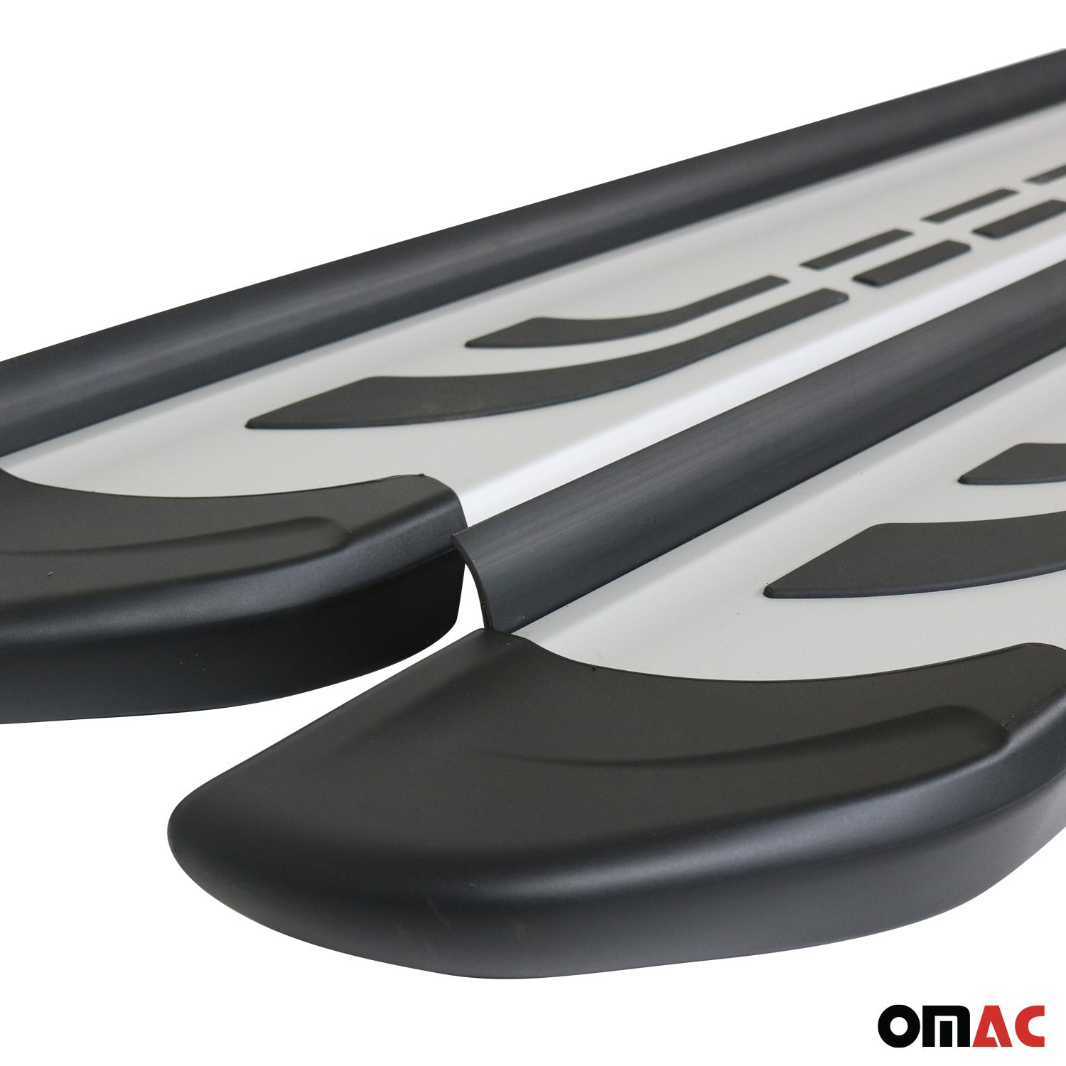 Trittbretter Seitenschweller Seitenbretter für Honda CR-V 2007-2012 Alu Grau OMAC DE