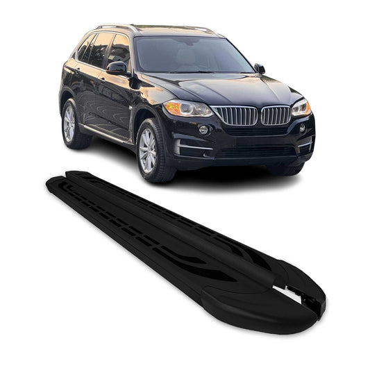Trittbretter Seitenschweller für BMW X5 2014-2018 Schwarz Aluminium 2 tlg - autoseifert.com
