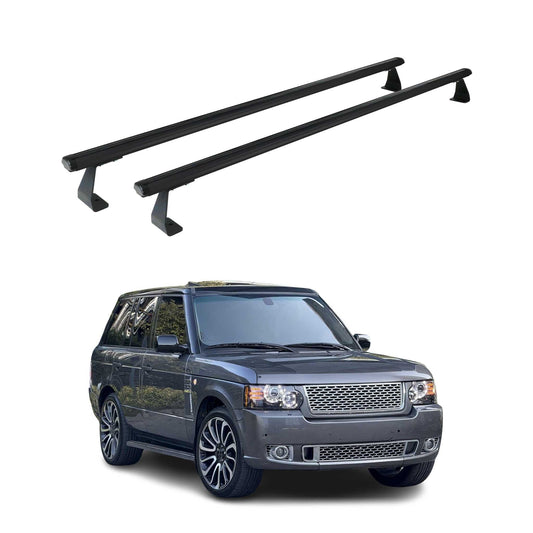 Dachträger Grundtäger für Range Rover Vogue L322 2002-2012 75kg Alu Schwarz 2x OMAC DE
