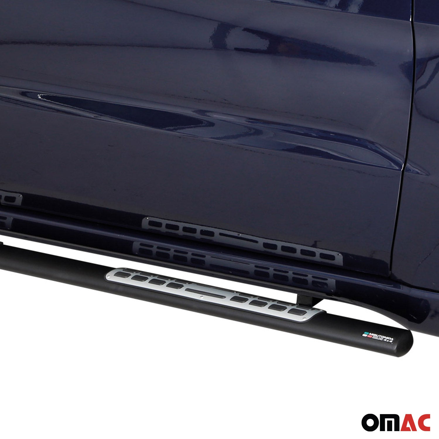 Stahl Trittbretter Schwellerrohre für Jeep Grand Cherokee WK2 2015-2021 Schwarz OMAC DE