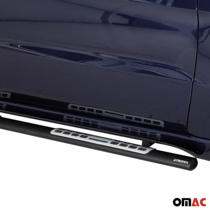 Stahl Trittbretter Schwellerrohre für Jeep Grand Cherokee WK2 2015-2021 Schwarz OMAC DE