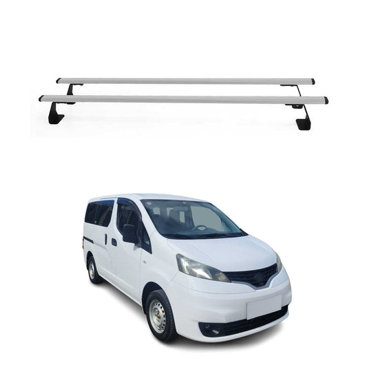 Dachträger Grundtäger für Nissan NV200 2009-2021 75kg Stahl Silber 2 tlg OMAC DE
