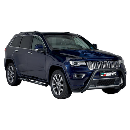 Stahl Trittbretter Schwellerrohre für Jeep Grand Cherokee WK2 2015-2021 Schwarz OMAC DE