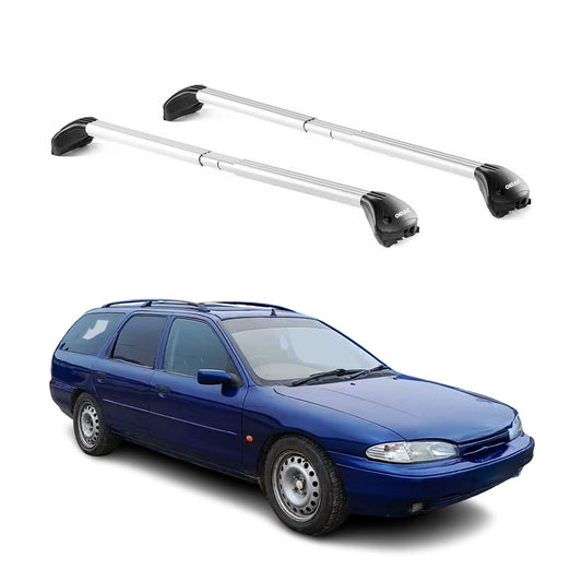 Dachträger Grundtäger für Ford Mondeo Kombi 1993-2014 5 tür 100kg Alu Silber ABE OMAC DE