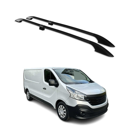 Dachreling Relingträger Alu für Renault Trafic 3 Long L2 2014-2025 L2 Schwarz OMAC DE