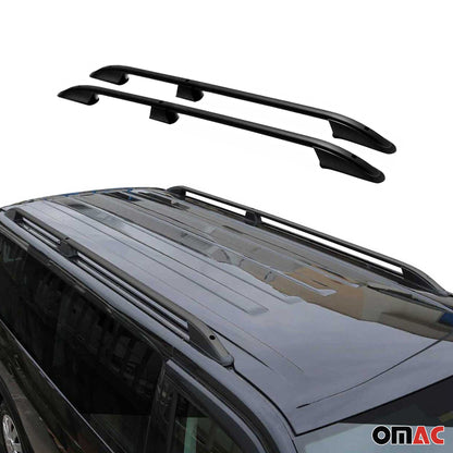 Dachreling Dachgepäckträger für Ford Transit Connect 2003–2013 Schwarz L2 Langer OMAC DE