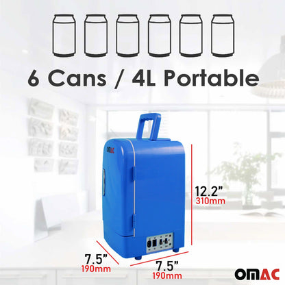 Mini Kühlschrank 4 Liter Kühler & Wärmer 12V DC Portable für Auto OMAC DE