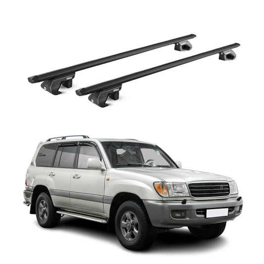 Dachträger für Toyota Land Cruiser 90 120 1996-2009 5 tür 90kg Alu ABE Schwarz OMAC DE