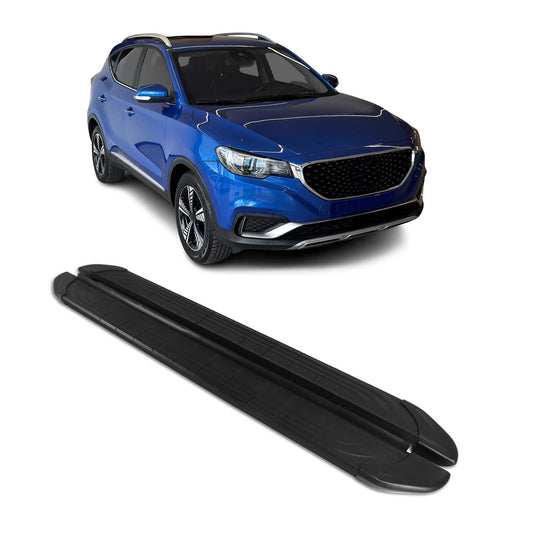 Seitenschweller Trittbretter für MG ZS-EV 2021-2025 Schwarz Aluminium 2 tlg OMAC DE