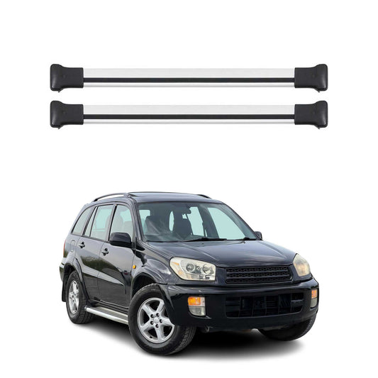 Dachträger Grundtäger für Toyota RAV4 1994-2003 75kg Aluminium Silber 2 tlg OMAC DE
