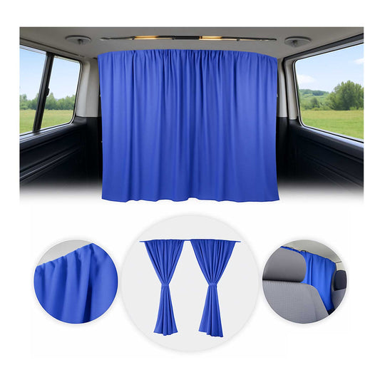 Autogardinen Fahrerhaus Maß Gardinen Camping Sonnenschutz Dunkelblau 130x180 OMAC DE