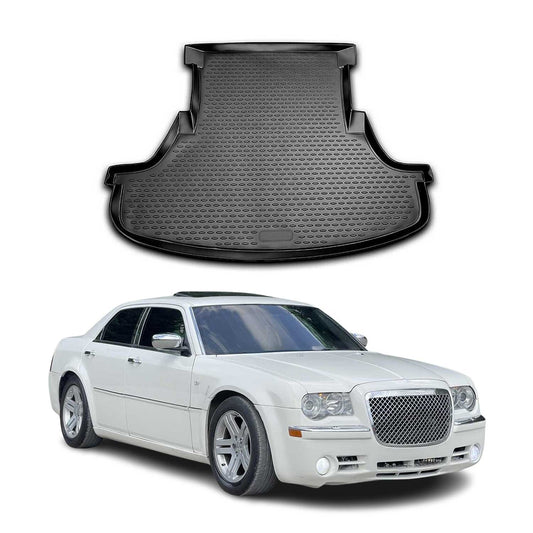 Kofferraumwanne Laderaumwanne für Chrysler 300C Limo 2004-2012 Gummi Schwarz OMAC DE