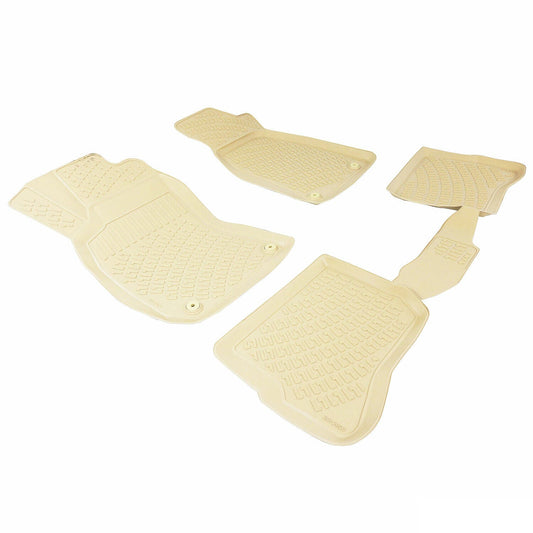 2001-2008 Skoda Superb Fußmatten Zuschneidbar TPE Beige 4 tlg