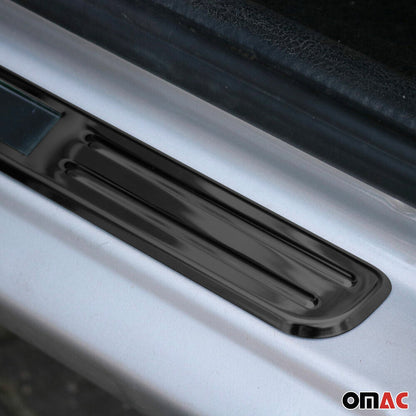Einstiegsleisten Türschweller Universal LED Exclusive Edelstahl Dunkel Chrom 4x OMAC DE