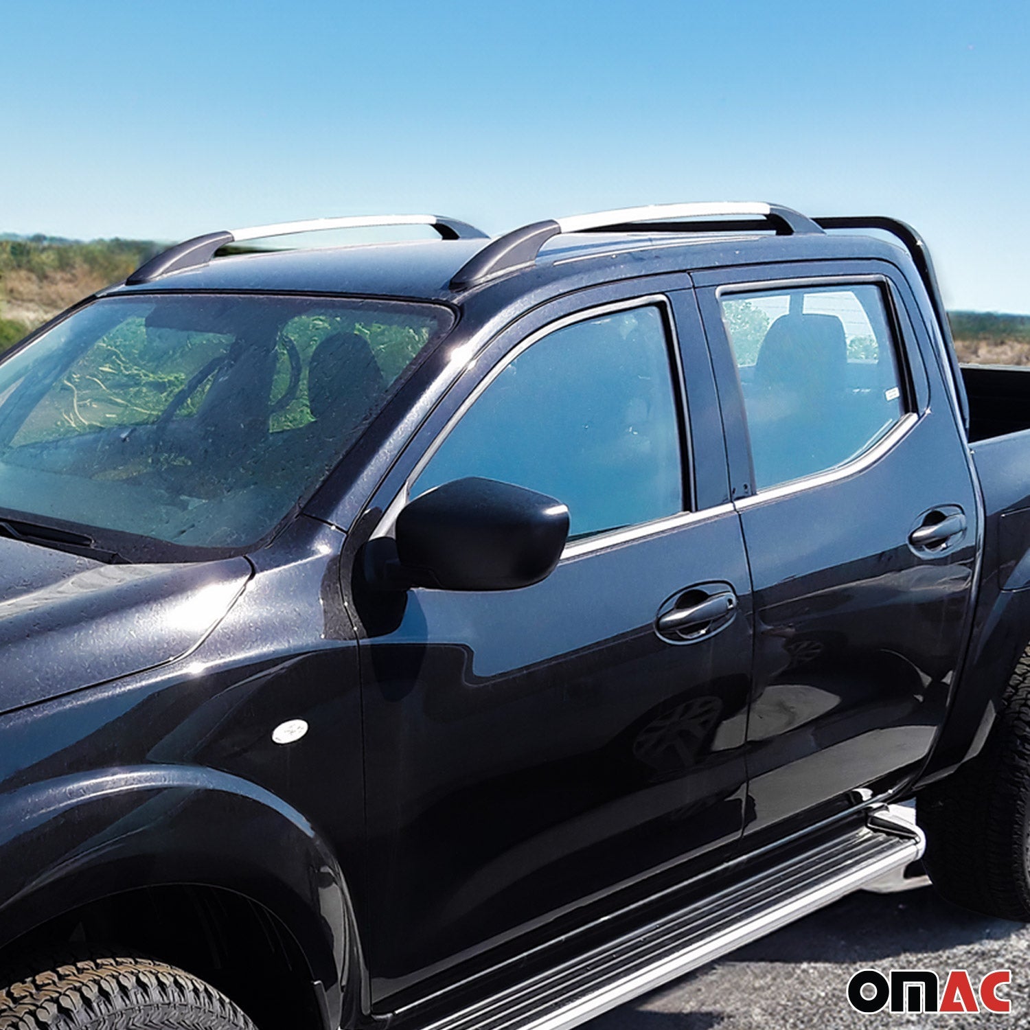 Aluminium Dachreling Relingträger für Citroen C3 Aircross 2017-2024 Silber 2x OMAC DE