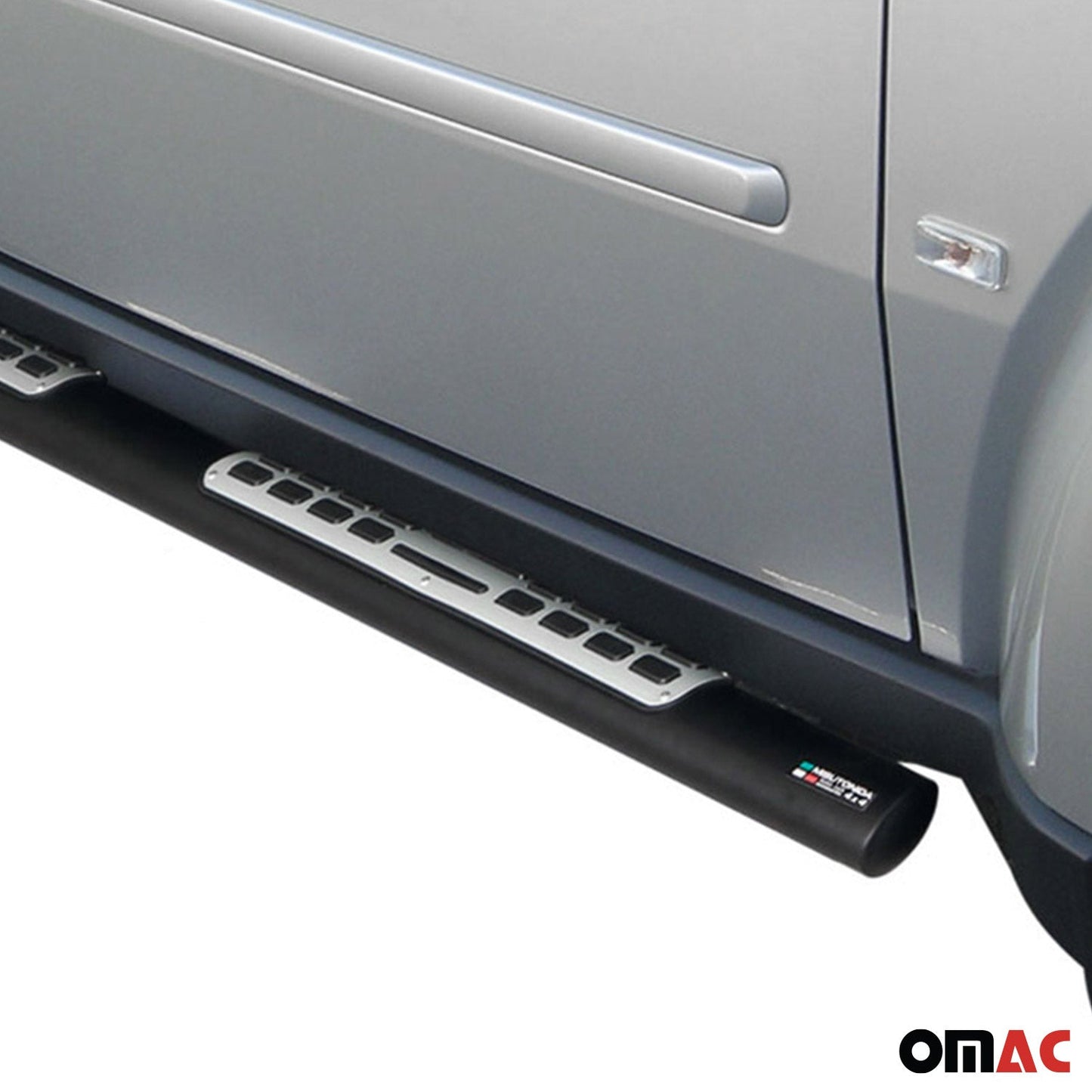 Edelstahl Seitenschweller Schwellerrohre für Dodge Nitro 2007-2012 Schwarz OMAC DE