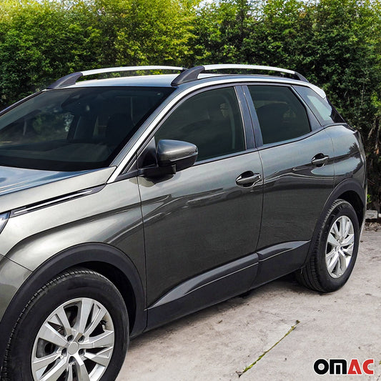 Dachreling + Dachträger Satz für Ford Kuga 2012-2019 Alu Grau 4x OMAC DE