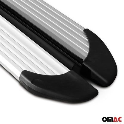 Trittbretter Seitenschweller für Citroen C4 2020-2025 Aluminium Silber 2 tlg