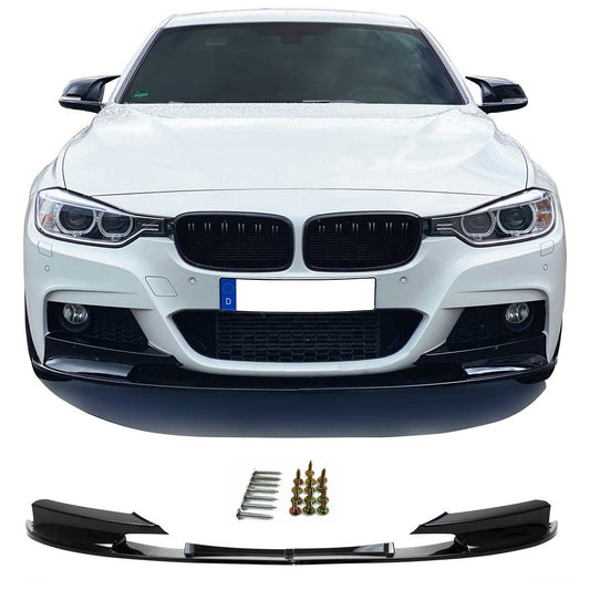 JOM Frontspoiler Lippe Stoßstange für BMW F30 F31 2011-2019 schwarz glänzend OMAC DE
