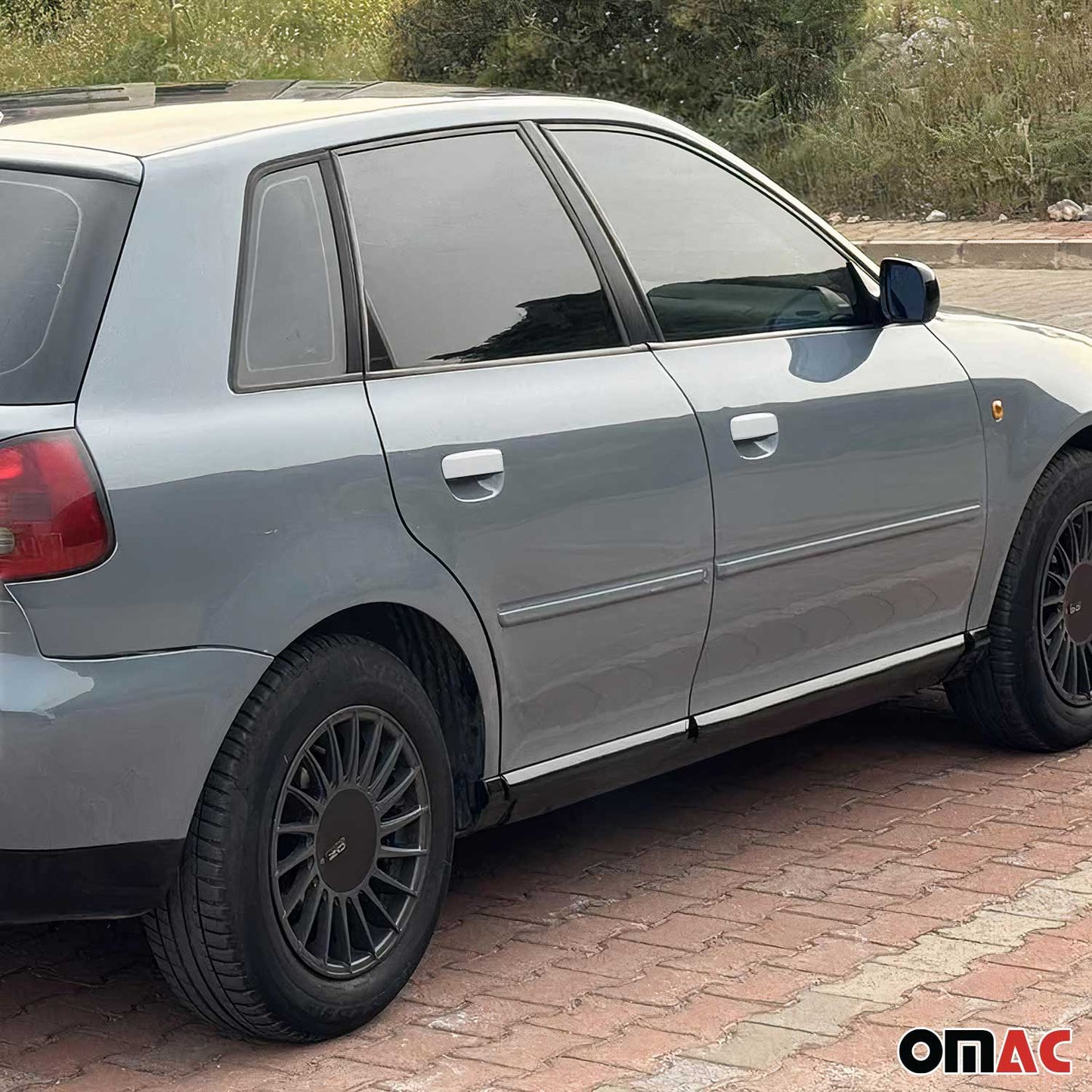 Türgriff Blende Türgriff Abdeckung für Audi A6 1997-2004 Edelstahl Silber 5tlg