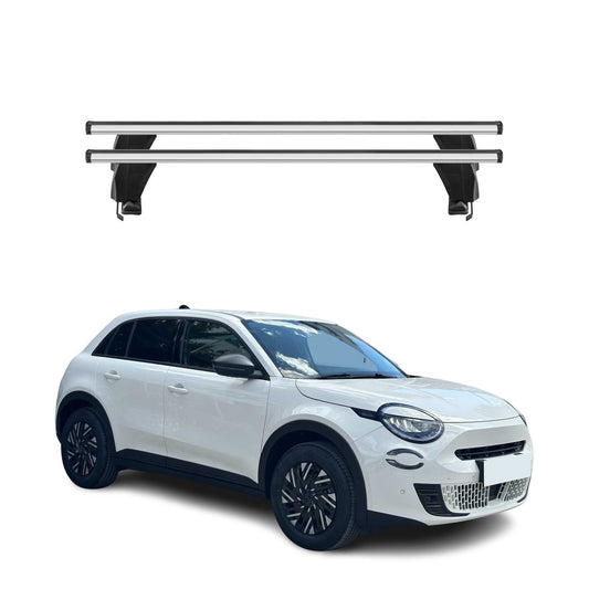Menabo Dachträger Grundträger für Fiat 600E/600 2023-2025 Alu Grau 2tlg OMAC DE