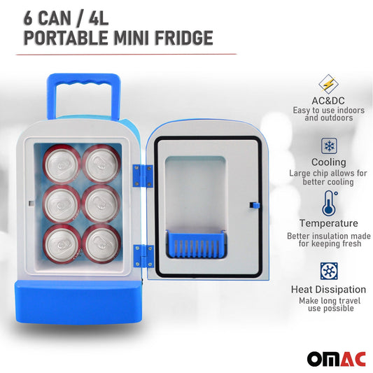 Mini Kühlschrank 4 Liter Kühler & Wärmer 12V DC Portable für Auto OMAC DE