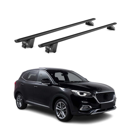 Dachträger Grundtäger für MG HS 2018-2025 100kg Aluminium Schwarz 2 tlg ABE OMAC DE