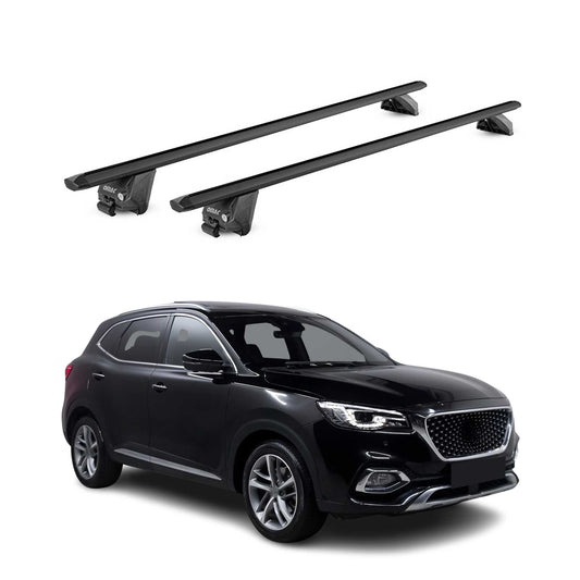 Dachträger Grundtäger für MG HS 2018-2025 100kg Aluminium Schwarz 2 tlg ABE OMAC DE