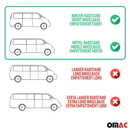 2006-2024 Fiat Ducato/e-Ducato III Schiebetür Gardinen MAß Radstand Grau OMAC DE