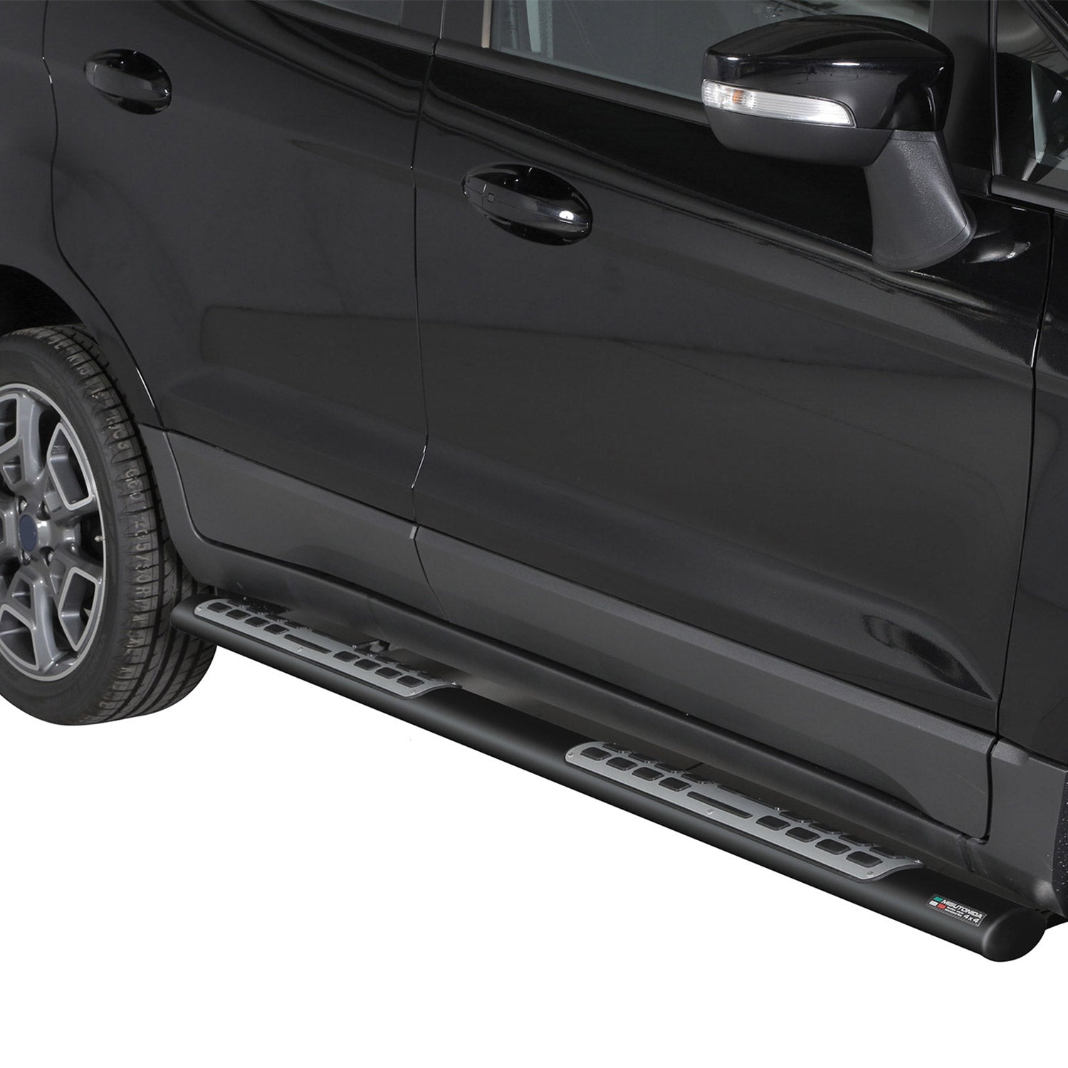 Edelstahl Seitenschweller Schwellerrohre für Ford Ecosport 2013-2017 Schwarz OMAC DE