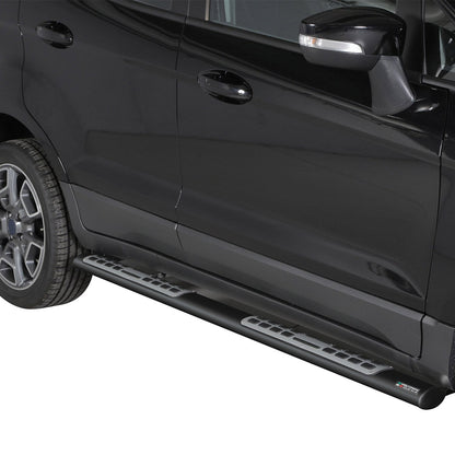 Edelstahl Seitenschweller Schwellerrohre für Ford Ecosport 2013-2017 Schwarz OMAC DE