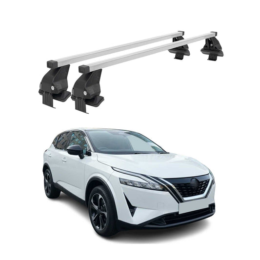 Menabo Dachträger Grundträger für Nissan Qashqai III J12 2021- Stahl Grau 2tlg OMAC DE