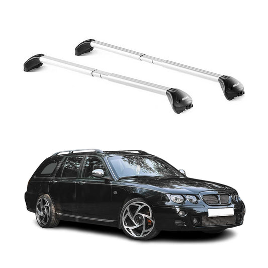 Dachträger Grundtäger für MG ZT-T Kombi 2002-2005 5 tür 100kg Alu Silber 2x ABE OMAC DE